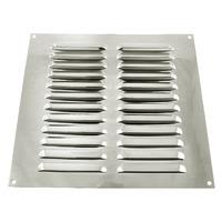 Matt Stainless Steel Slotted Vent 229x229mm