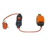 masterplug 1 socket 13 a rcd adapter 05m orange