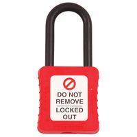 martindale pad20r padlock insulated shackle red