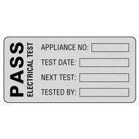 Martindale POLY1 High Quality PASS PAT Test Labels - Roll Of 500