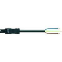 Mains cable Mains plug - Cable, open-ended Total number of pins: 2 + PE Black WAGO 1 pc(s)