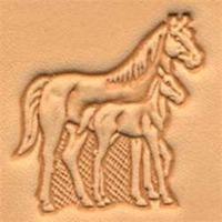 mare colt 3d leather stamping tool