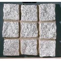 Marshalls Granite Cropped Cobblestone Paving Cubes 100X100X100MM Silver Grey