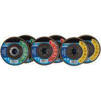 Machine Mart 6 Piece Zirconium Oxide Flap Disc Set