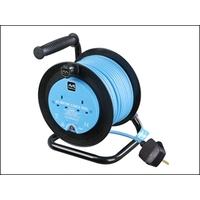 masterplug drum cable reel 20 metre 2 socket 10a thermal cut out 240 v ...