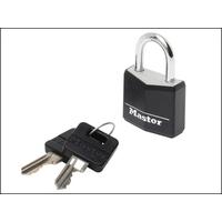 masterlock aluminium black vinyl cover 20mm padlock 3 pin