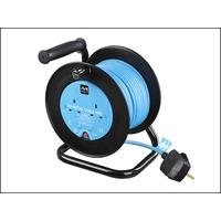 masterplug drum cable reel 25 metre 2 socket 10a thermal cut out 240 v ...