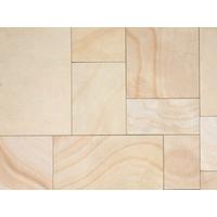 Marshalls Fairstone Sawn Golden Sand Multi Paving Slabs 560x275 Pk120