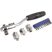 Machine Mart Ratchet with 4 Interchangeable Heads