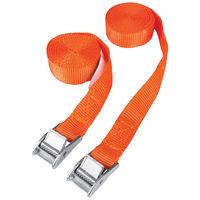 machine mart 2 piece 25m cam buckle tie down straps