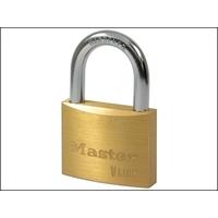 MasterLock V Line Brass 60mm Padlock - Keyed Alike 32325