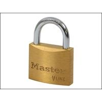 MasterLock V Line Brass 35mm Padlock - Keyed Alike 142