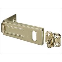 masterlock wrought steel hasp 89mm brass finish