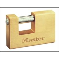 masterlock rectangular 85mm solid body shutter lock