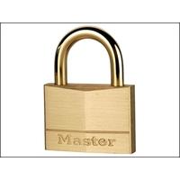 MasterLock Solid Brass 50mm Padlock With Brass Plated Shackle