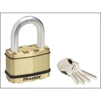 MasterLock Excell Brass Finish 64mm Padlock 5 Pin