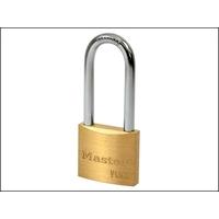 masterlock v line brass 40mm padlock 51mm shackle keyed alike 3142