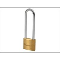 masterlock v line brass 30mm padlock 64mm shackle keyed alike 213