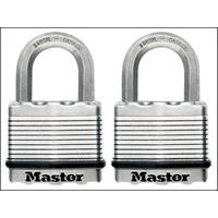 masterlock excell laminated steel 50mm padlock 25mm shackle keyed alik ...