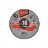 Makita D-18764-10 Cutting Discs 115mm (Pack 10)
