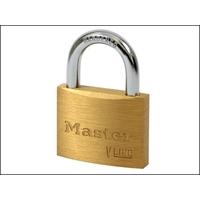 MasterLock V Line Brass 50mm Padlock - Keyed Alike 41242