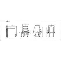 mains filter iec socket switch 2 fuses 250 vac 1 a 105 mh l x w x h 68 ...