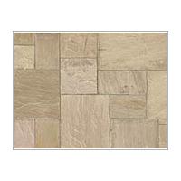 marshalls indian sandstone paving brown multi 275x275mm 128 slabs