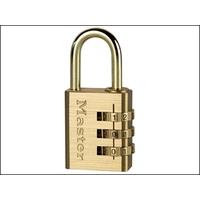 MasterLock Brass Finish 30mm 3 Digit Combination Padlock