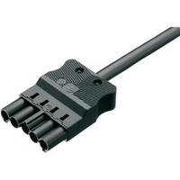 Mains cable Mains plug - Cable, open-ended Total number of pins: 4 + PE Black Adels-Contact 1 pc(s)