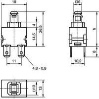 Marquardt 250 V/AC 12 A series 1680 pressure switch 1682.1101 2-pole On/Off