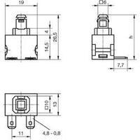 Marquardt 250 V/AC 12 A series 1680 pressure switch 1681.3101 1-pole On/Off