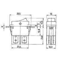 Marquardt 1555.3104 Rocker Switch, IP40 16 A