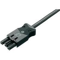 Mains cable Mains socket - Cable, open-ended Total number of pins: 2 + PE Black Adels-Contact 1 pc(s)