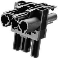 Mains distributor Mains plug - Mains socket, Mains socket Total number of pins: 2 + PE Black Adels-Contact AC 166 GVT 3/