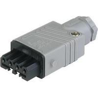 Mains connector ATT.LOV.SERIES_POWERCONNECTORS STAK Socket, straight Total number of pins: 4 + PE 10 A Grey Hirschmann