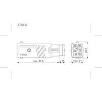 Mains connector ATT.LOV.SERIES_POWERCONNECTORS STAS Plug, straight Total number of pins: 2 + PE 16 A Grey Hirschmann ST