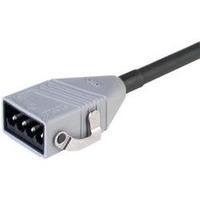 Mains cable Mains plug - Cable, open-ended Total number of pins: 4 + PE Black Hirschmann STAS 4K 1 m 1 pc(s)