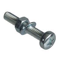 Machine Screw Pozi Pan Head ZP M6 x 50mm Forge Pack 4