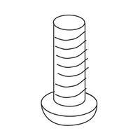 Machine screw pan M4X12mm Pozi