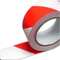 Marcwell Red & White 50mm X 33m Floor Marking Hazard Warning Tape