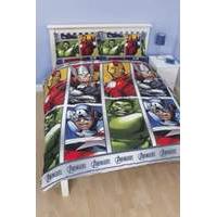 Marvel Avengers Assemble Bed Duvet Cover Set - Double Bedding With Pillowcase