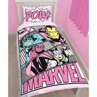 Marvel Comics Girls Pastels Single Panel Duvet
