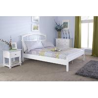 Madrid Low Foot End Wooden Bedstead White