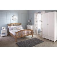 Madrid High Foot End Wooden Bedstead Oak