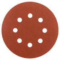 Machine Mart Alu. Oxide Hook & Loop 125mm Sanding Discs - Holes, Fine