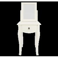 mathilde 1 drawer dressing table with mirror ivory