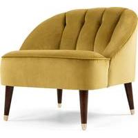 margot accent chair antique gold velvet