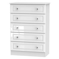 Marbella 5 Drawer Chest Of Drawers White