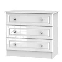 Marbella 3 Drawer Chest Of Drawers White