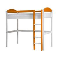 Maximus High Sleeper in White Maximus high sleeper frame White and Orange